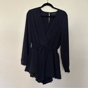 The Fifth Label Navy Long Sleeve Romper